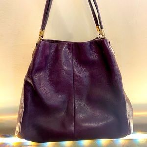 COACH Madison Phoebe shoulder handbag - Burgundy